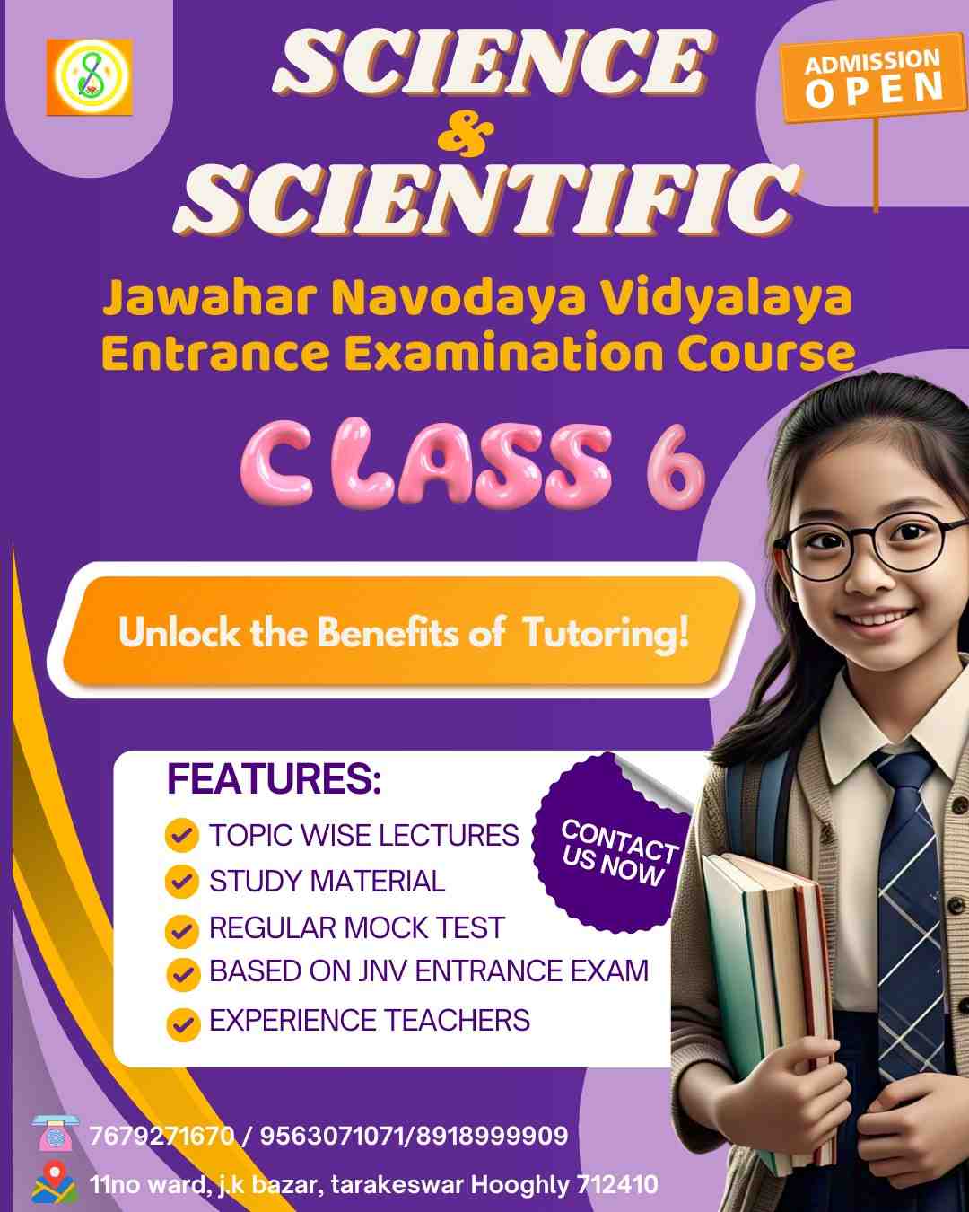 Class 6 Tutoring Poster