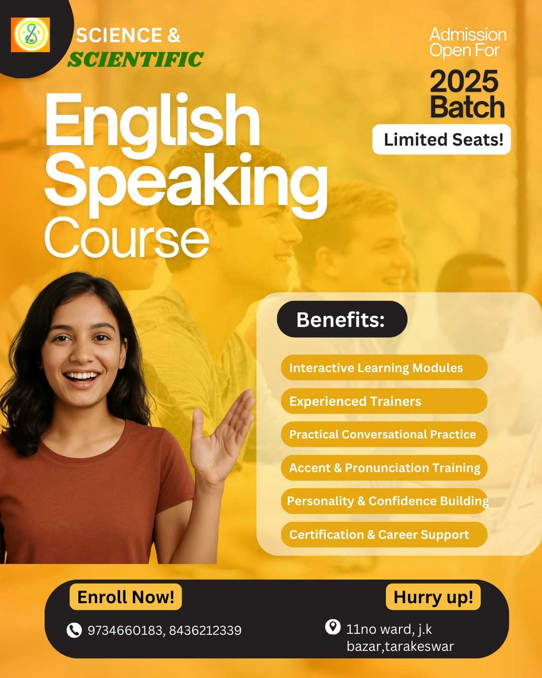 English Language Course Poster