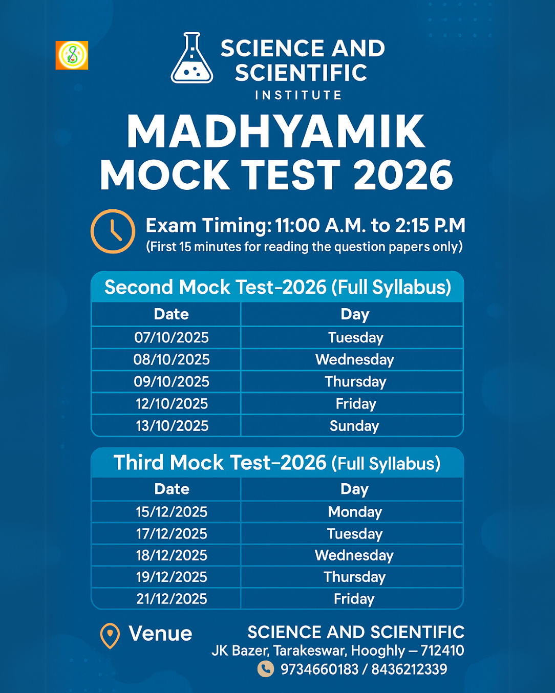Science and Scientific Course Poster
